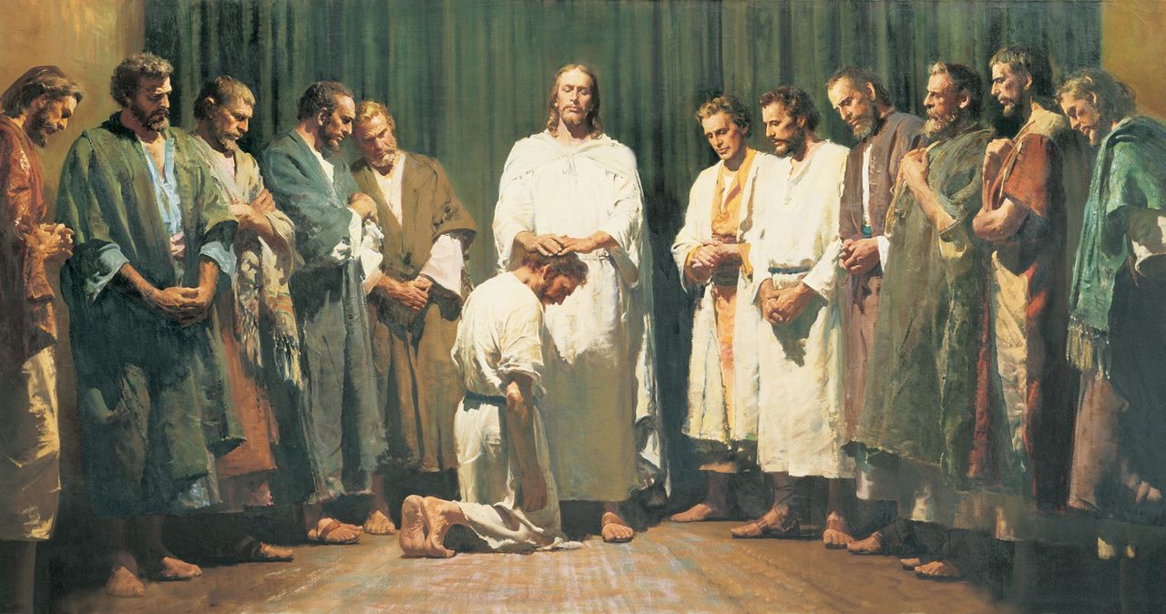 Drowing ng pagtuturo ni Cristo sa maraming tao